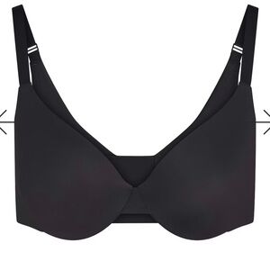 SKIMS Smoothing Intimates Full Coverage Lightly Lined Bra Onyx 34D Black Onyx